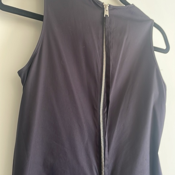 COS navy sleeveless maxi dress with front pleats Sz 2 NWT - Picture 4 of 8